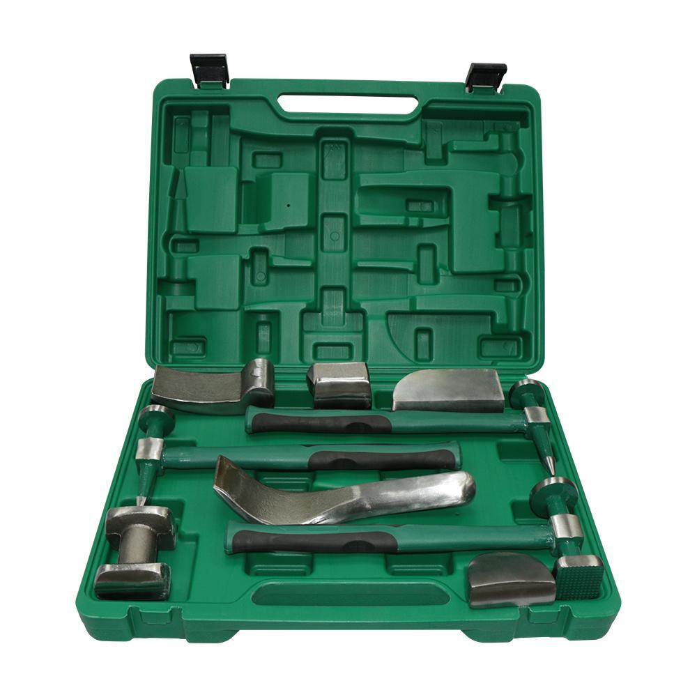 Car Body Dent Repair Tool Kit for hammer Sheet Metal Fixing Set 9 Pack