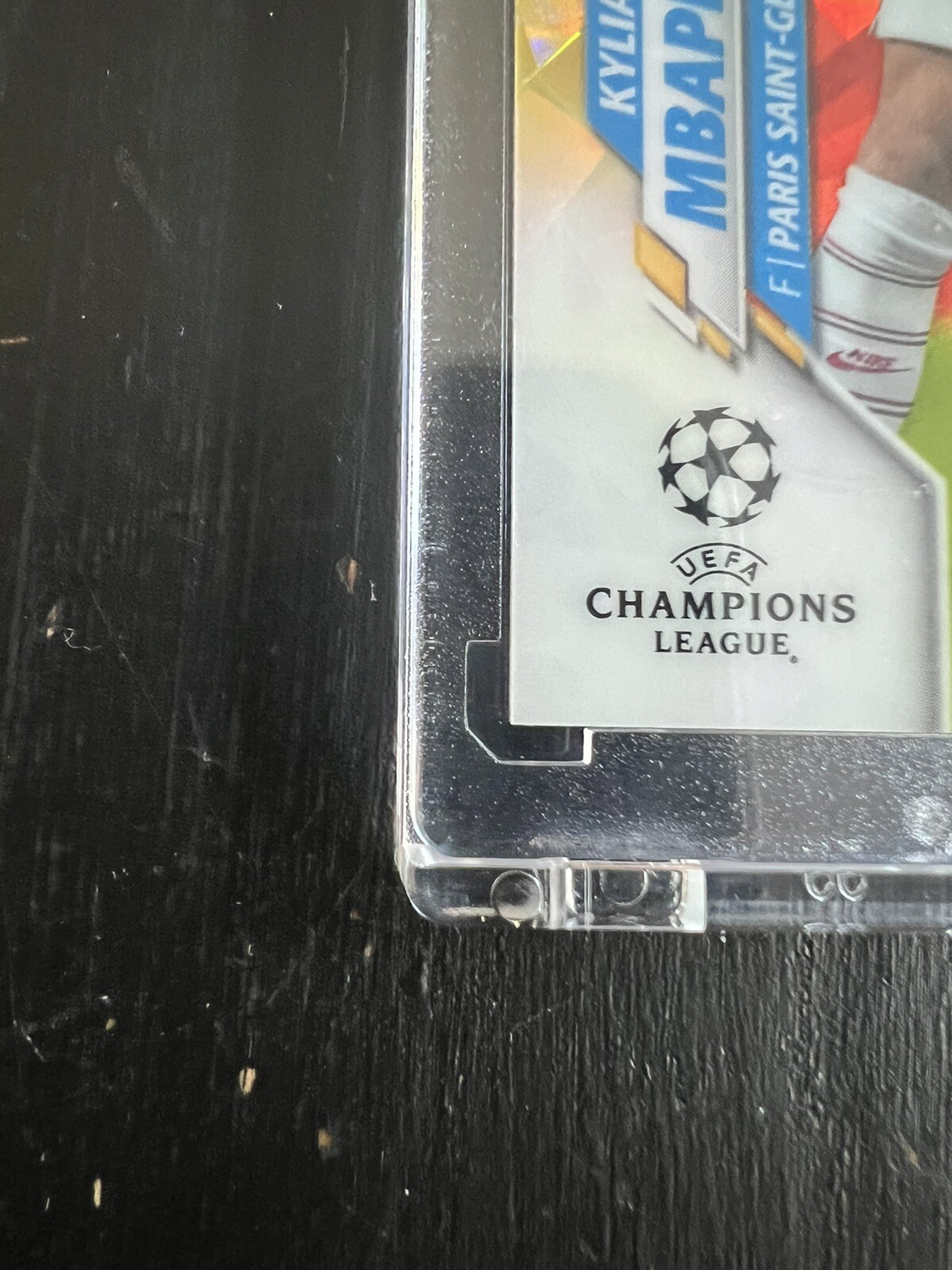 2019-20 Topps Chrome UCL Soccer Sapphire Yellow Kylian Mbappe 67/99 view 5