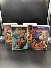 Set Of 4 Vintage Walt Disney VHS Tapes, Excellent Condition