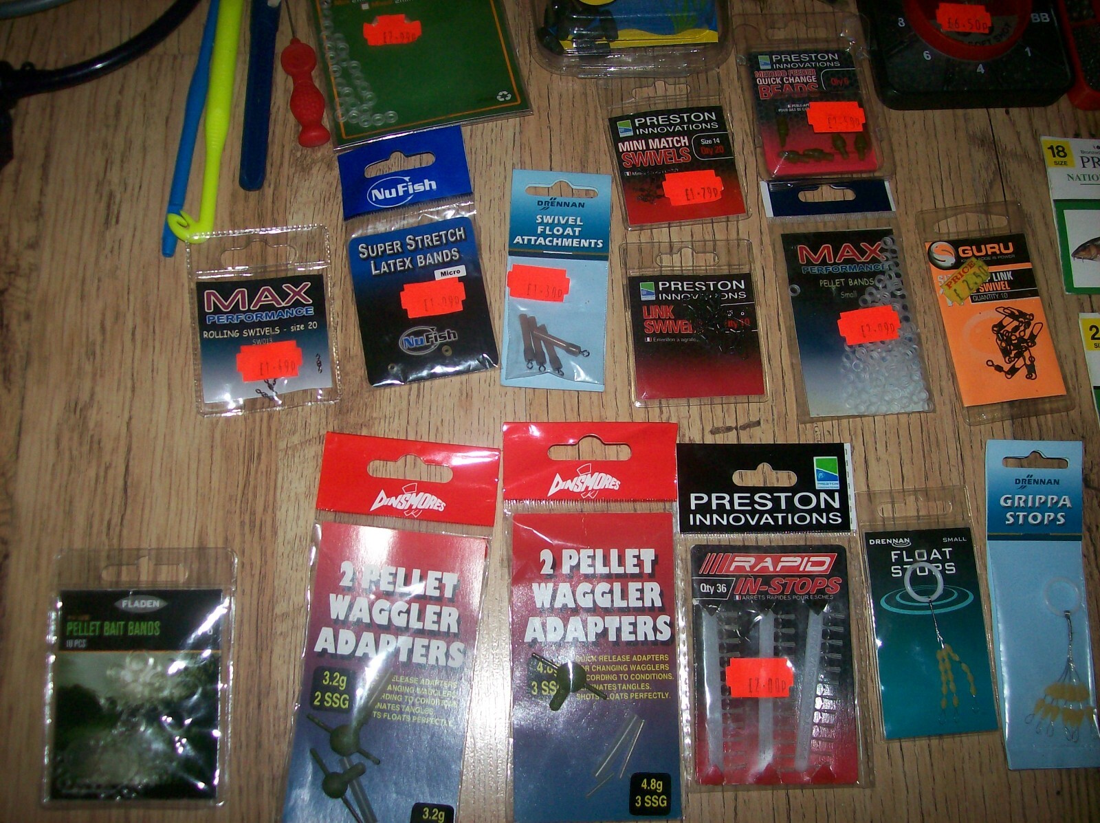 joblot of terminal fishing tackle preston innovations, ringers , guru