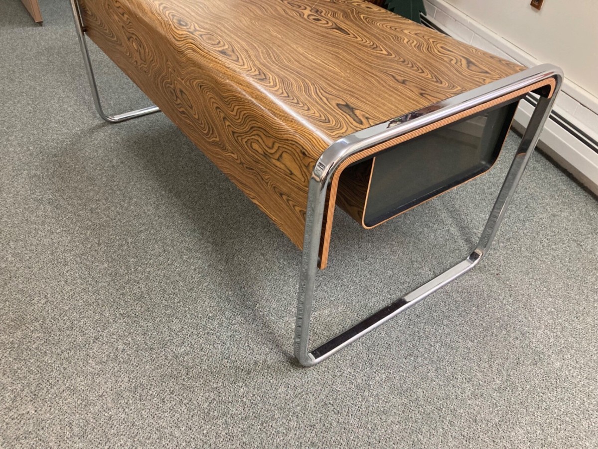1970-71 Peter Protzman for Herman Miller - Zebrawood and Chrome