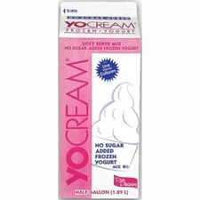 Yocream No Sugar Added Vanilla Fat Free Soft Serve Yogurt Mix (0.5 Gallon, 6 Pk)