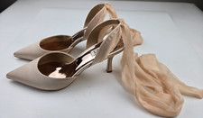 Badgley Mischka Women's Blaze Pump, size 9, latte satin