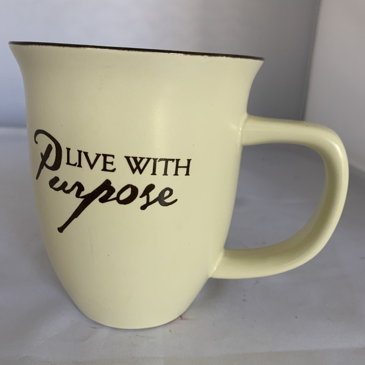 Abbey Press "Live With Purpose " Coffee / Tea Cup / Mug 12oz | eBay