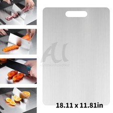Titanium Cutting Board Double-Sided Titanium Cutting Boards for Kitchen Camping