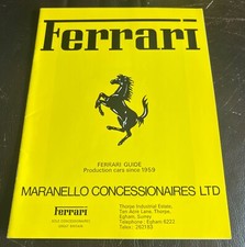 1978 Ferrari Guide Production Cars Since 1959 250 GT 330 275 365 206 246 308 400