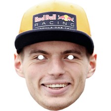 Max Verstappen Racing Celebrity Card Face Mask - Ready To Wear - Fancy Dress