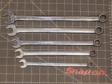 READ   Snap On 5Pc SAE Long Combination Wrench Set 1/2" 3/4" 12Pt OEXL OEXL24