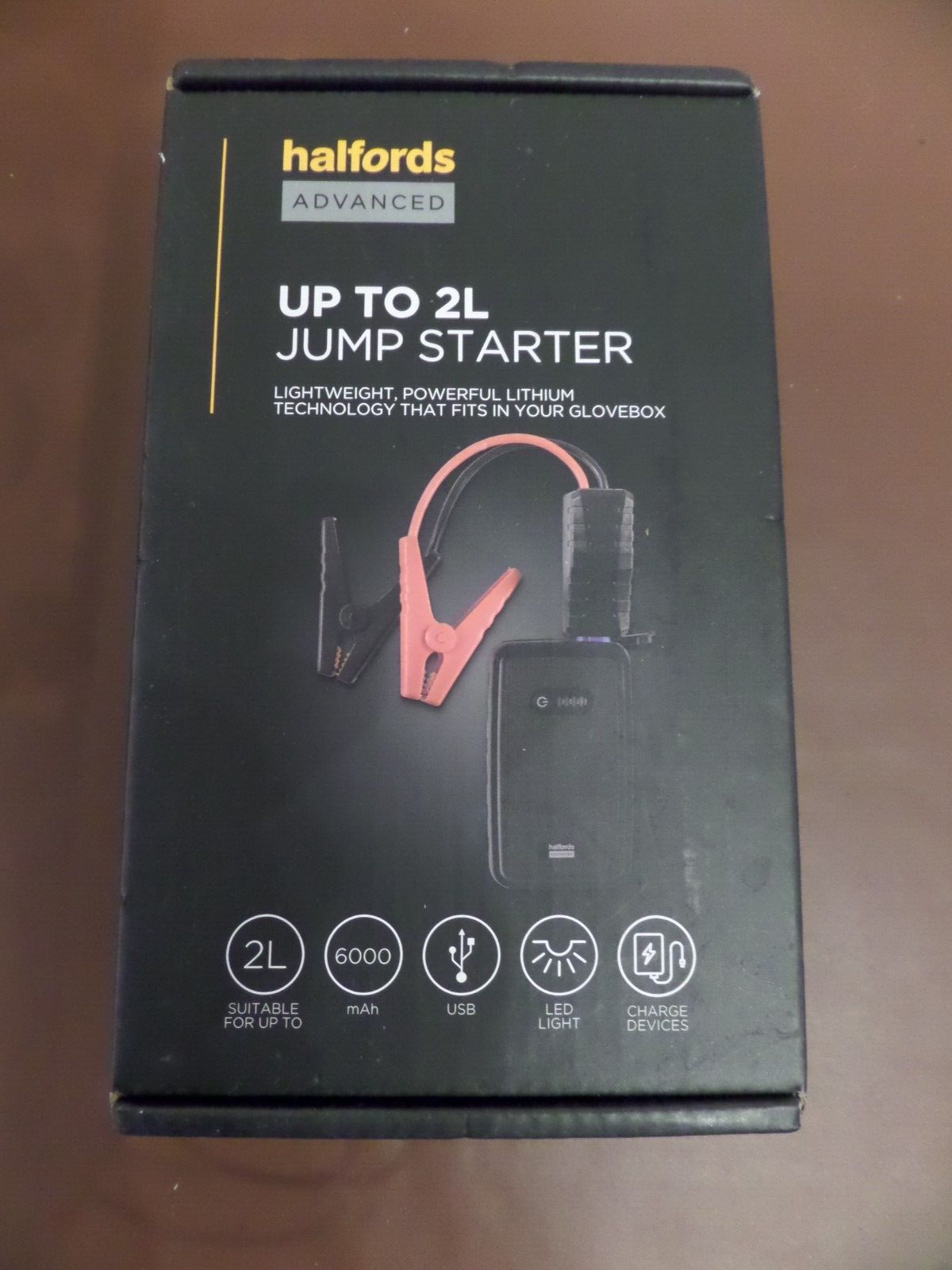 Halfords Advanced Up To 2L High Power Lithium Jump Starter Kit 191187