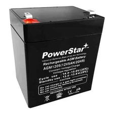 PowerStar 12V 5AH SLA Battery Replacement for WEIZE 12V 4AH, 4.5AH, 5AH