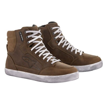 Alpinestars Stella J-6 Waterproof Motorcycle Motorbike Boots Brown