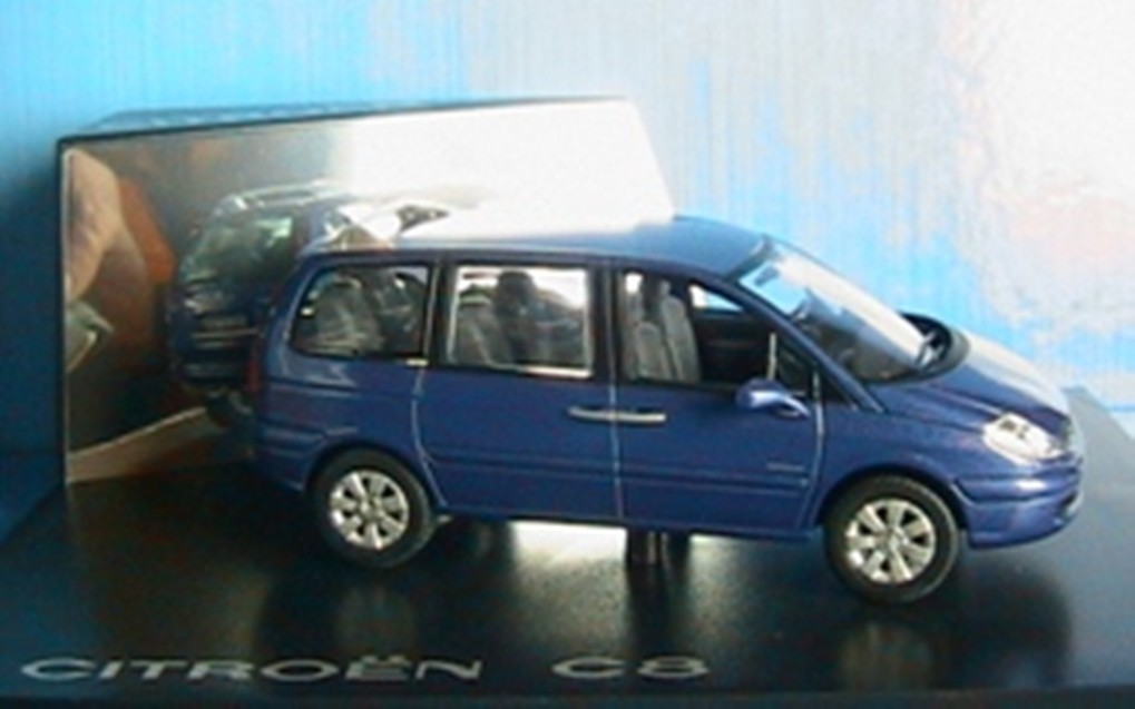 CITROEN C8 MINIVAN 2002 BLUE METALLIC NOREV 159203 1/43 BLAU METAL
