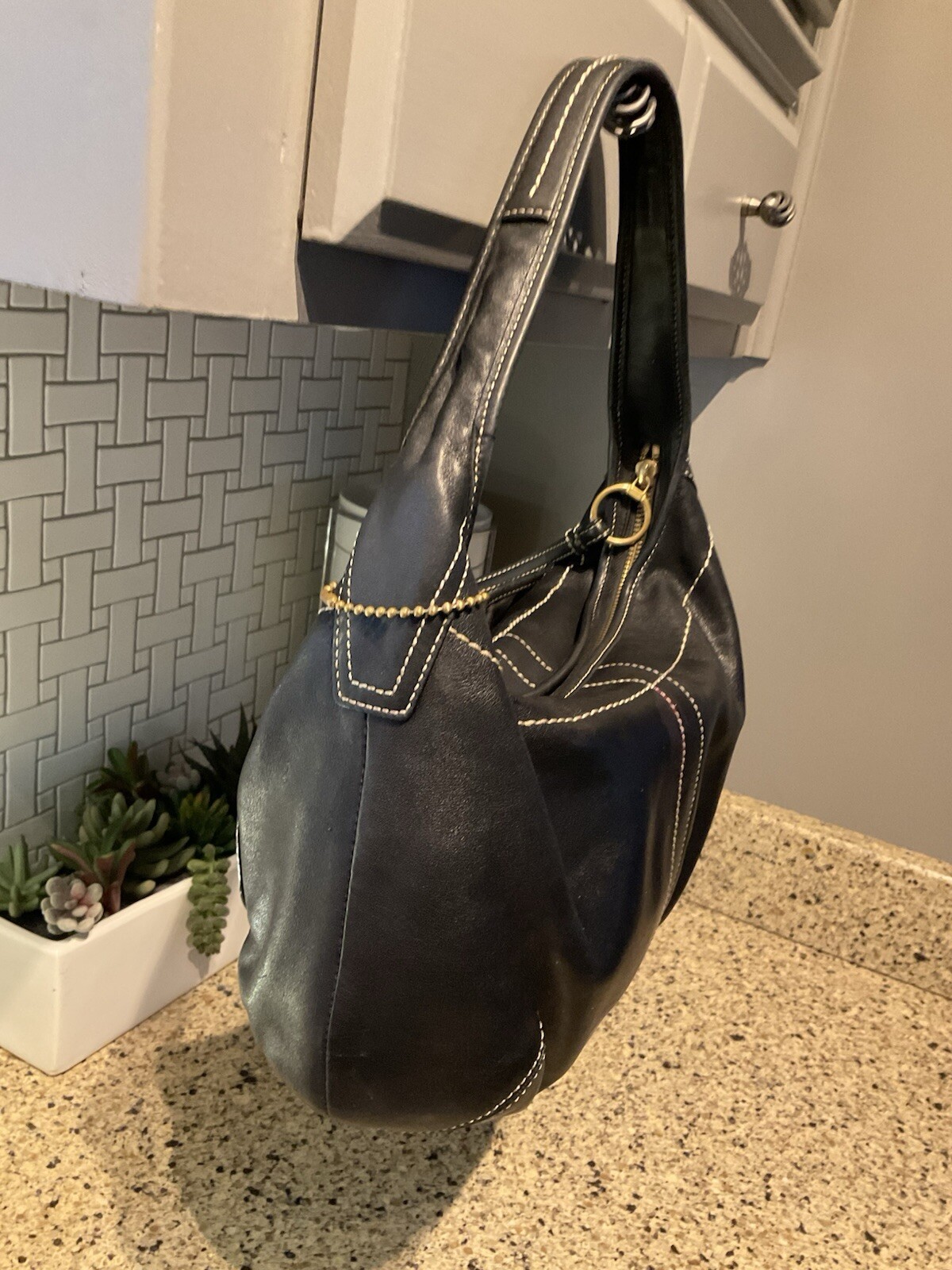 COACH Vintage Ergo Glovetanned Leather Shoulder Bag 1… - Gem