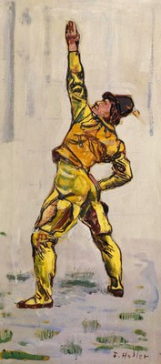 Ferdinand Hodler ''Study for Einmutigkeit '' Brown Artwork PAPER or CANVAS Print