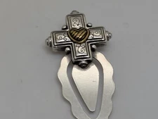 Metallic Cross Bookmark Made in Taiwan