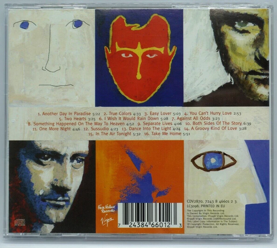 Phil Collins : Hits (Best Of)  CD Album  - Susudio - Easy Lover - Genesis  - Image 2 of 3