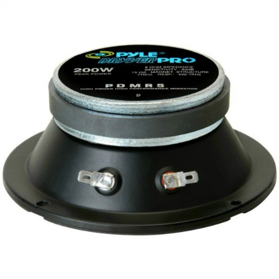 1 MIDRANGE 13,00 CM PYLE PDMR5 200 WATT MAX 130 MM MEDIO 8 OHM PER CASSE DJ HOME - Immagine 2 di 4