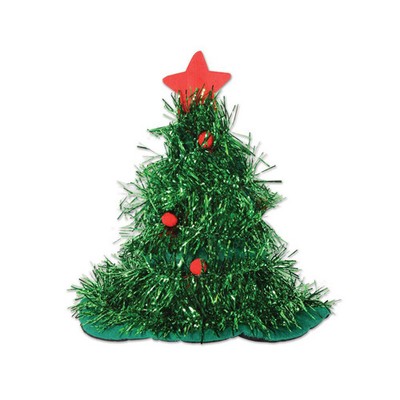 Tinsel Christmas Tree Hat | eBay