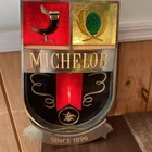 Vintage Michelob Lighted Bar Beer Sign Retro Colors Working Light READ