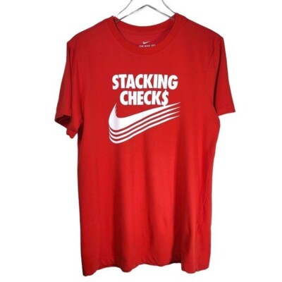 stacking checks nike shirt