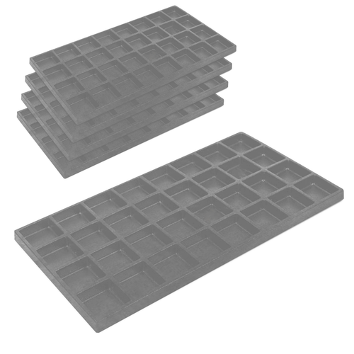Neuartige Box 5 Packungen Schmuck Aufbewahrung Tablett Einsätze - verschiedene Größen - Organizer Pad - Bild 62 von 69