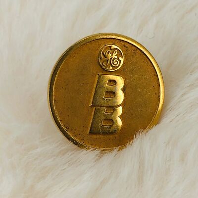 Vtg General Electric BB Gold Tone Tie Tack Lapel Pin Diesel Electric ...