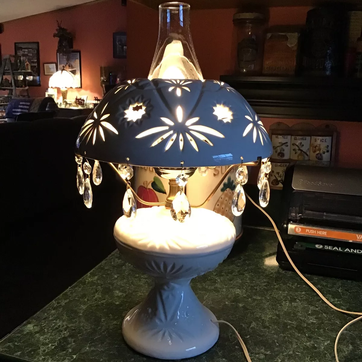 Ceramic cut out table cheap lamp