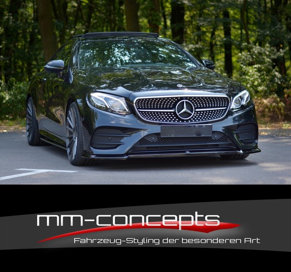 Cup Spoilerlippe Schwarz FüR Mercedes E-Klasse W213 E43 AMG Coupe Spoiler V2-image