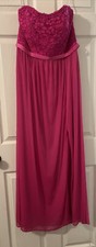 David’s Bridal Pink Sleeveless Dress Gown Size 10