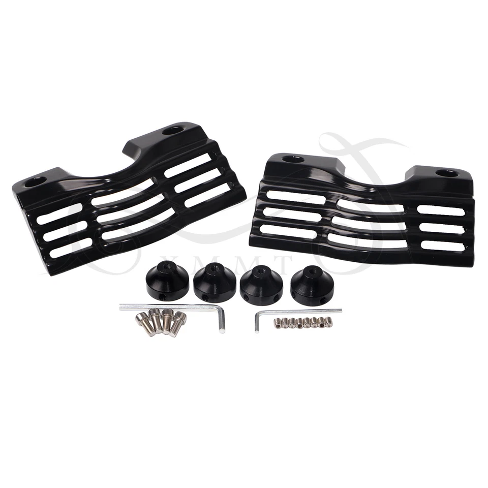 Cubiertas de cabezal de bujía negras de motor para Harley Electra Glide Ultra Classic FLHTCU Foto 4 de 4