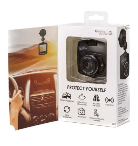 720P HD Dash Cam with 2.2 Inch LCD by Gabba Goods for Car Safety-image