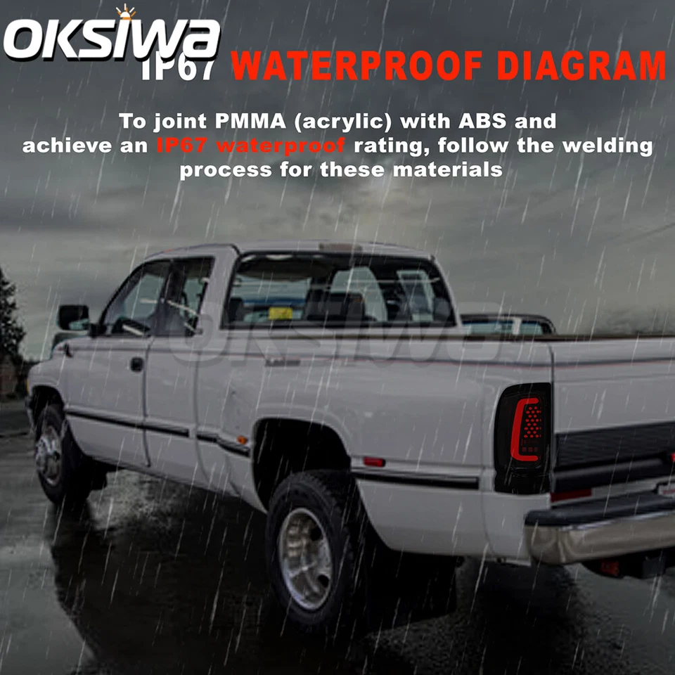 Luzes traseiras de LED para Dodge 94-01 Ram 1500/94-02Ram 2500/3500 W animação inicial - Imagem 4 de 4