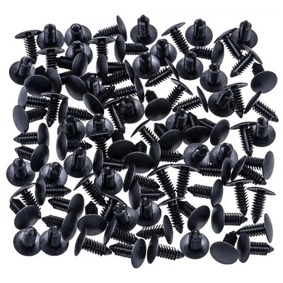 150Pcs 8mm Plastic Car Rivets Push Pin Fasteners For Bumper Fender Hole Fixing