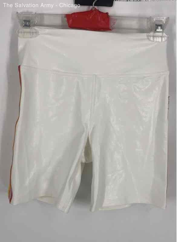Eleven By Venus Williams Womens White Candy Dreams Biker Shorts Size Small