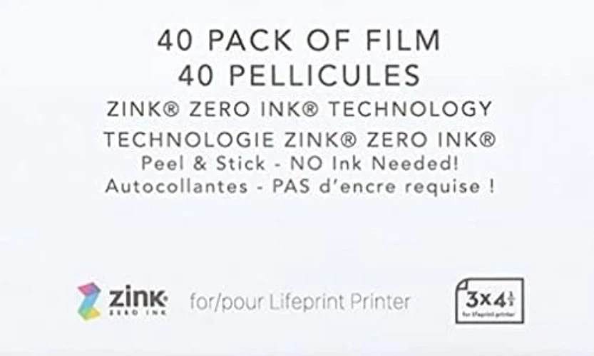 40-Pack 3x4.5 Sticky-Back Film for Photo & Video Printer - Image 4 of 4