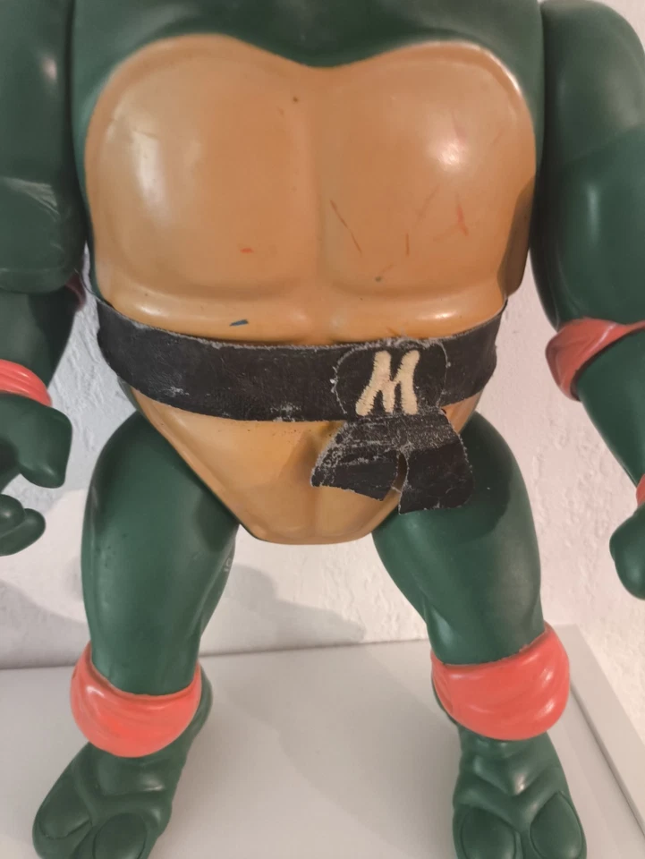 1989 Teenage Mutant Ninja Turtles Raphael Giant Action Figure 34cm Vintage jumbo - Photo 2/4