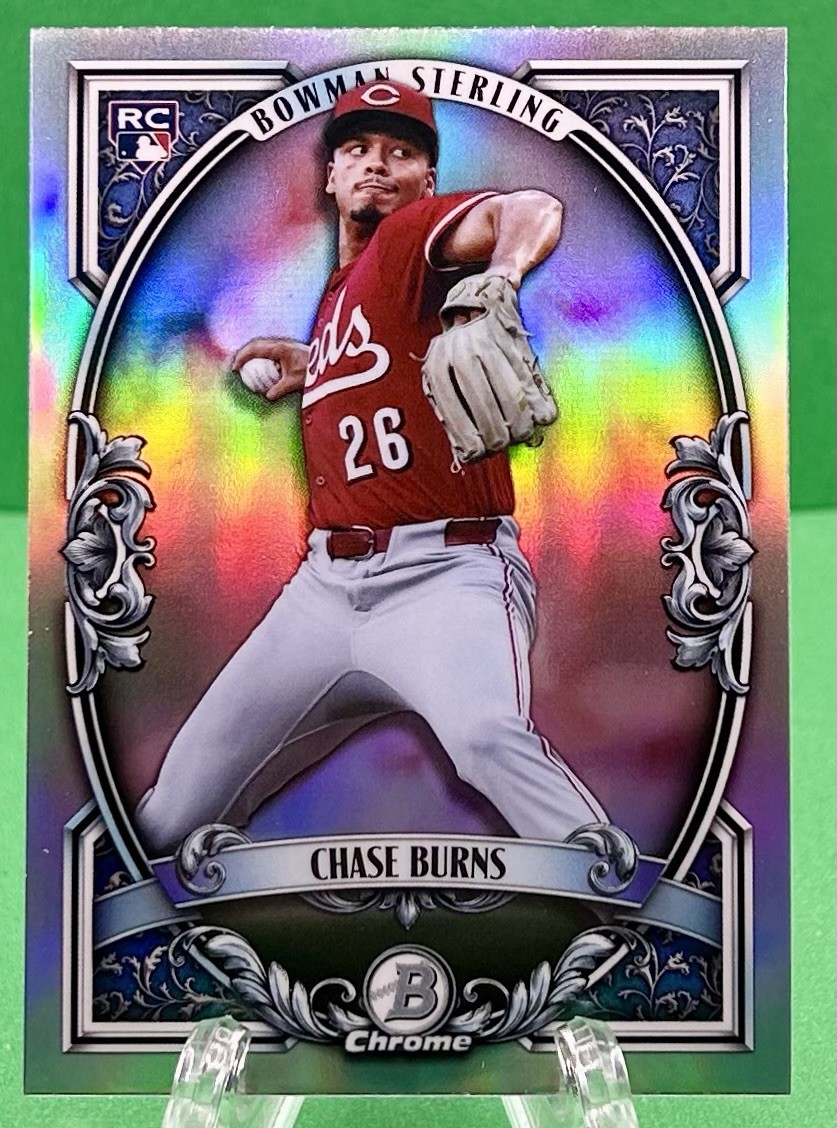 Chase Burns 2026 Bowman #BST-10 Sterling Price Guide - Sports Card Investor