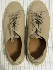ECCO Leather Sneakers Beige Size 12-12.5 Men