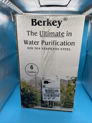 NEW Berkey 6 Gallon Stainless Steel Water Filter System Gravity Purifier Sealed