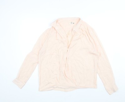 ba&sh Damen rosa Polyester Basic Bluse Größe 10 V-Ausschnitt