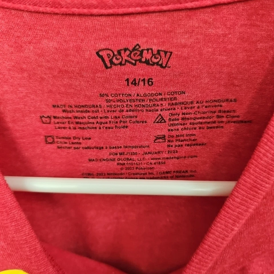 Pokémon Tee Shirt Youth Size 14/16 T-Shirt Fast Shipping - Image 3 of 4