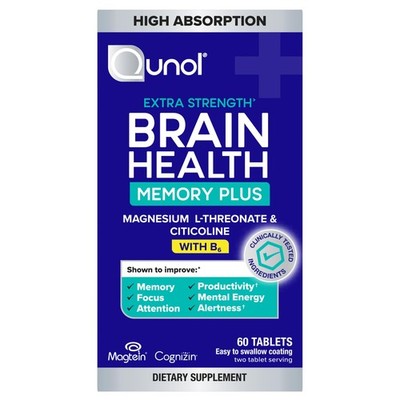 ''Brain Health Supplement with B6, Magnesium, Citicoline for Memory & Focus''