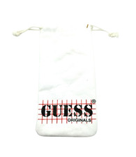 GUESS POUCH WHITE SOFT EYEGLASSES/SUNGLASSES POUCH CASE