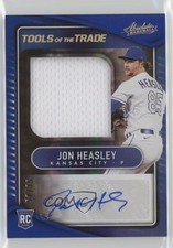 2022 Panini Absolute Spectrum Blue 57/75 Jon Heasley #TTJS-JH Auto 7m3