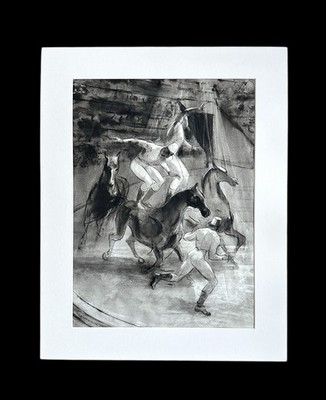 Daniel Rasmusson drawing Circus Equestrians horses