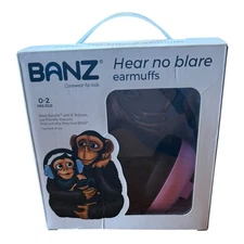 Banz Hear No Blare Noise-Reducing Earmuffs for Ages 0-2 Carewear for Kids NEW