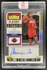 2023-24 Panini Contenders Amen Thompson RC Playoff Ticket Auto Rookie #/99