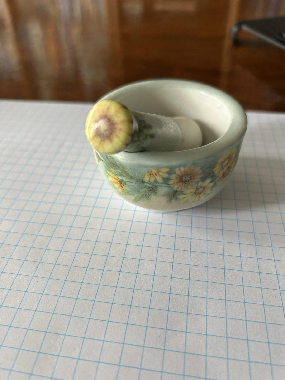Mortar and Pestle Set Ceramic Stoneware Spice Herb Grinder Pill Crusher Kitchen
Opens in a new windo