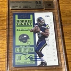 Russell Wilson 2012 Panini Contenders Blue Jersey Rookie Auto #225A