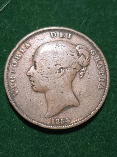 Victoria Half Penny coin from a recent eBay sale